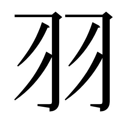 羽部的字|部首是「羽」的國字一覽